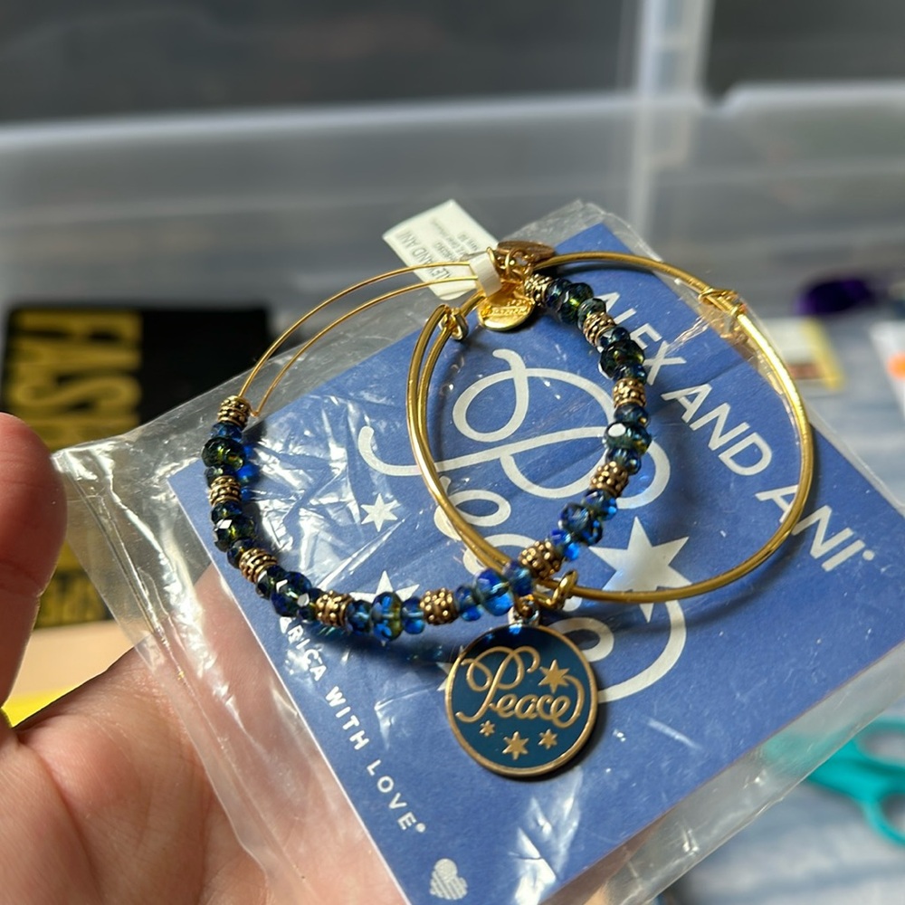 Alex and Ani Peace Set of 2